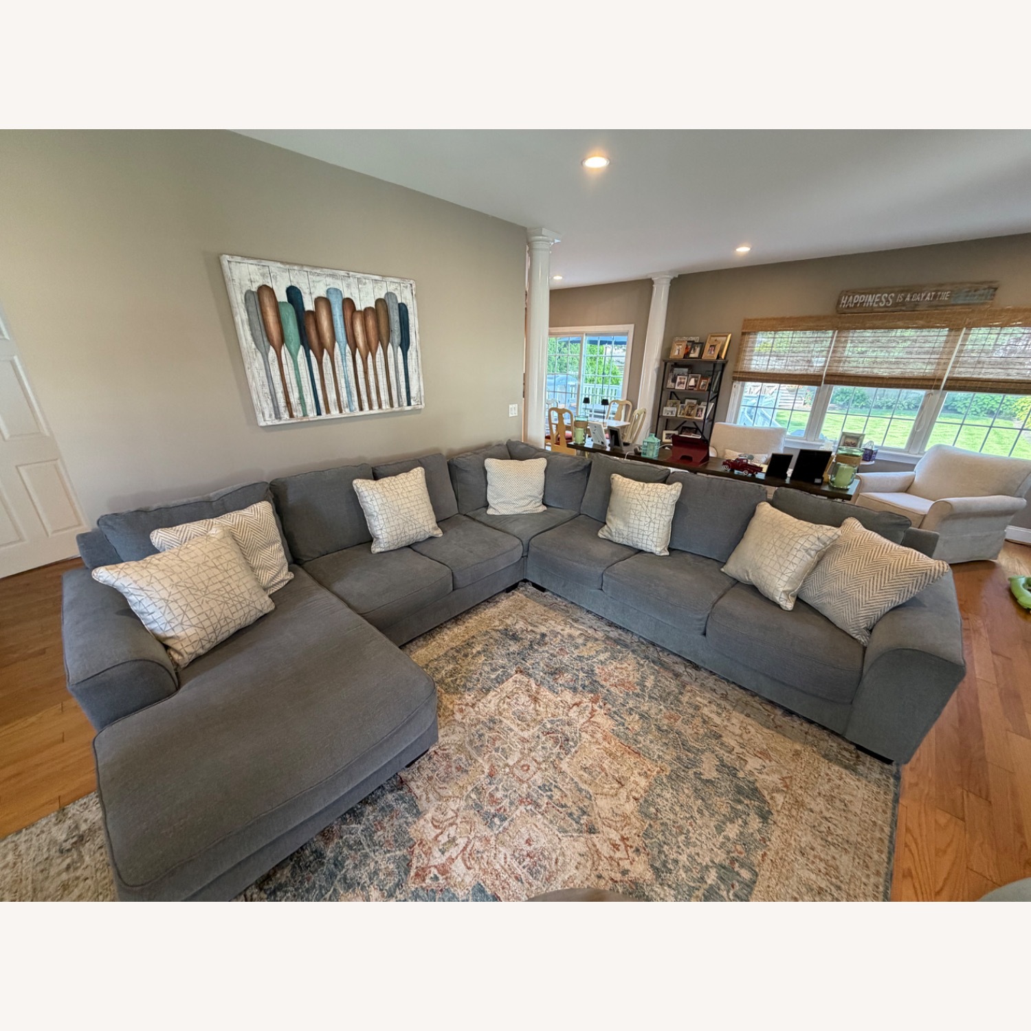 Ashley Furniture Newellen Dark Gray 3+ Piece Sectional - image-4
