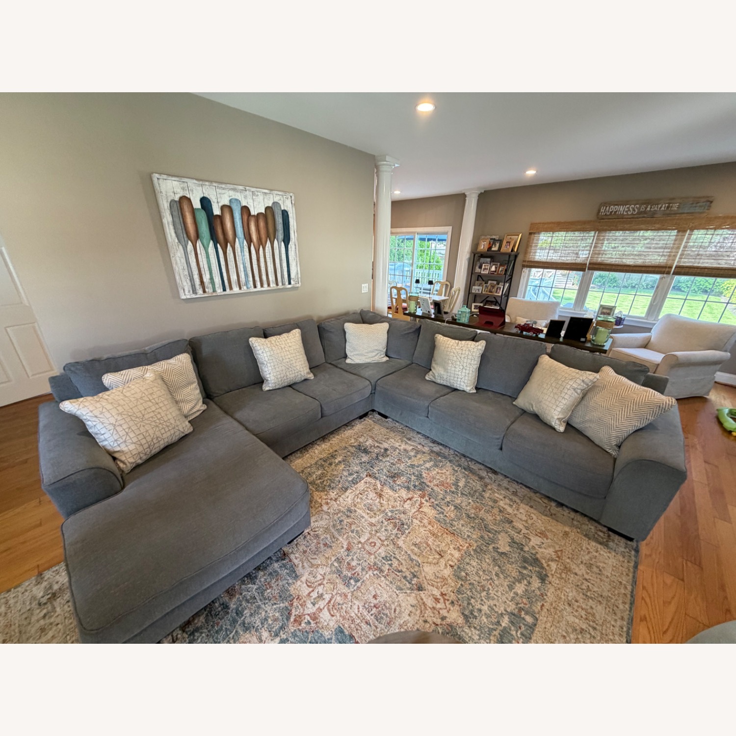Ashley Furniture Newellen Dark Gray 3+ Piece Sectional - image-1