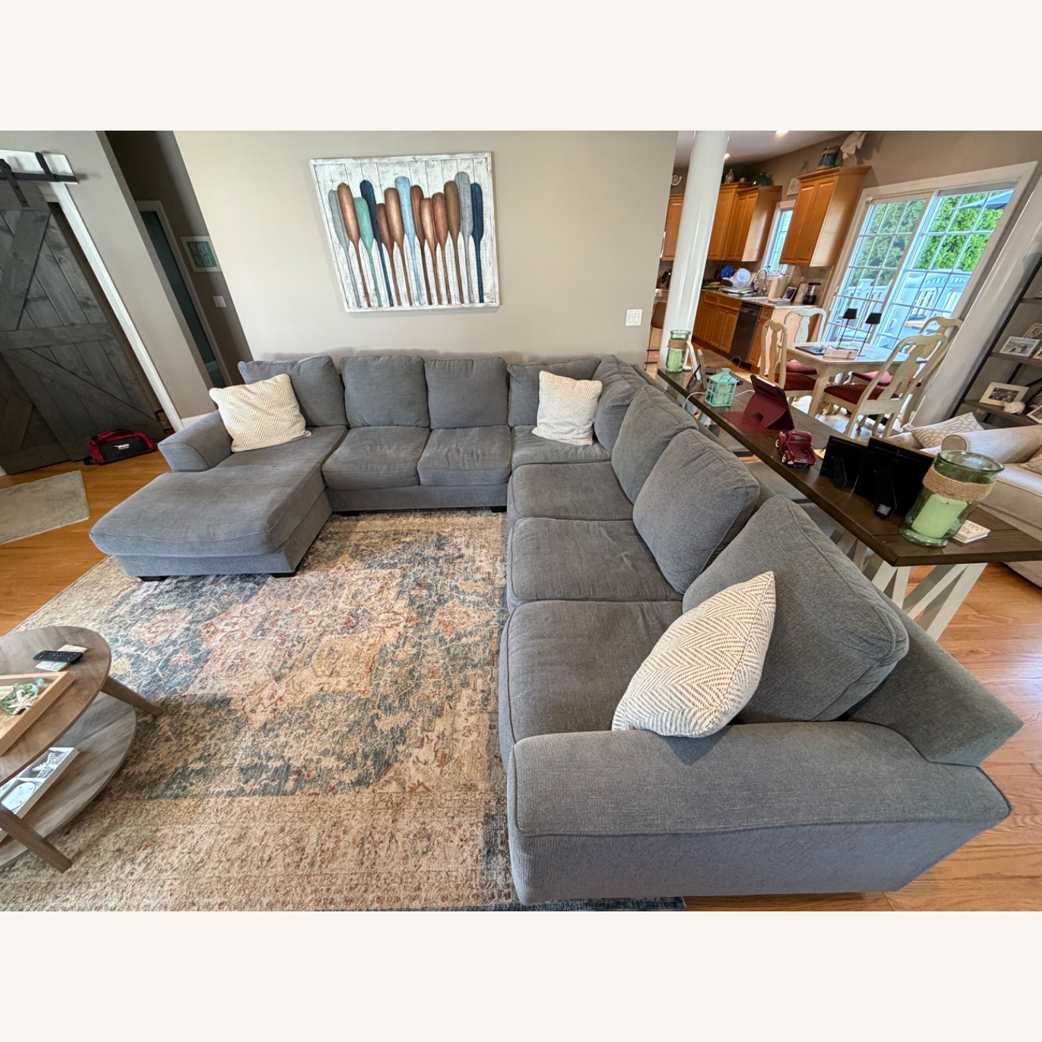 Ashley Furniture Newellen Dark Gray 3+ Piece Sectional - image-3