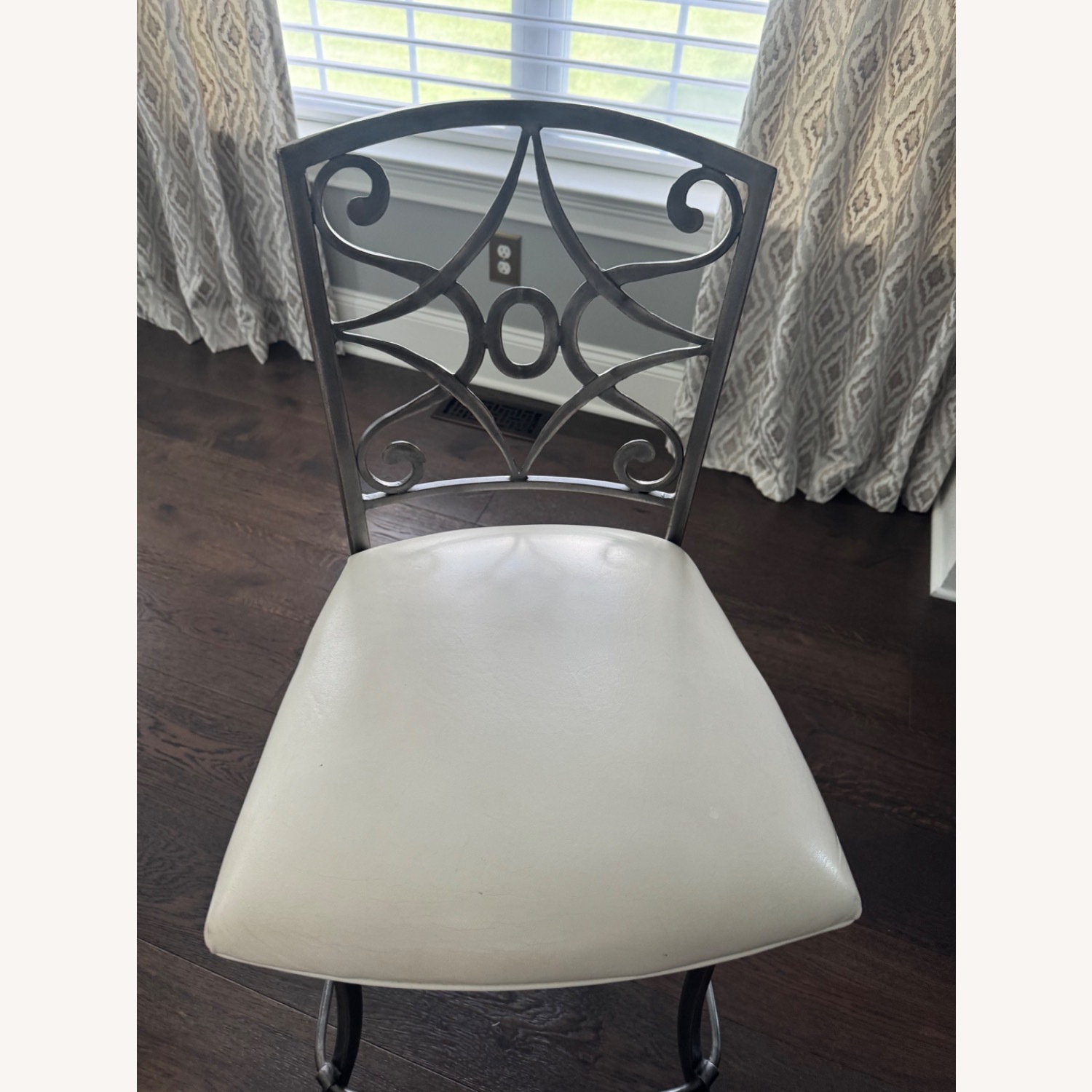 Three Ethan Allen Swivel Barstools - image-4