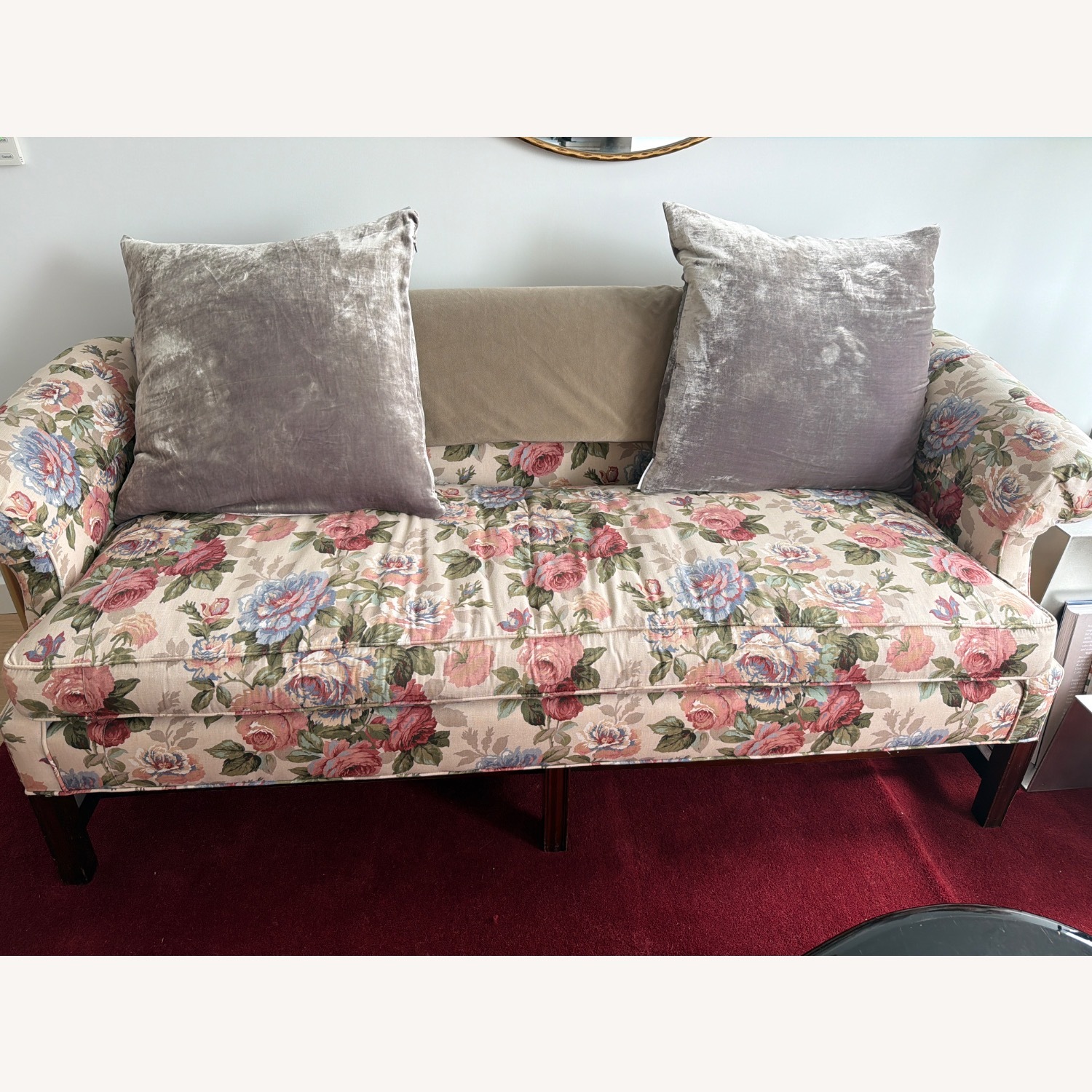 Antique Floral Couch  - image-1