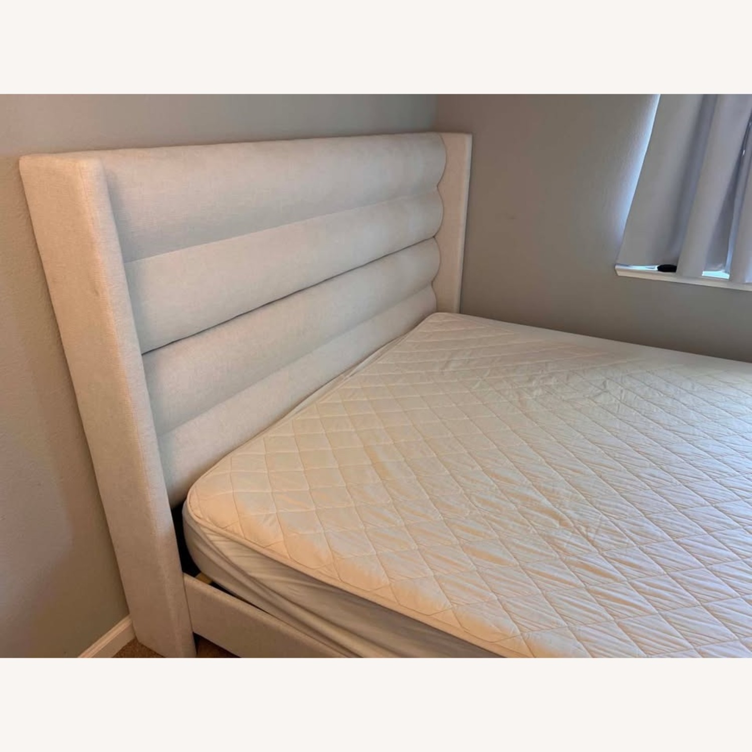Wayfair Louis King Upholstered Wingback Bed - image-1