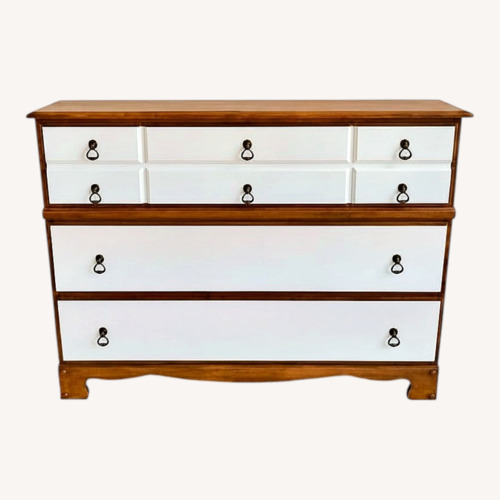 Used Vintage Solid Wood 3 Drawer Dresser Refinished for sale on AptDeco