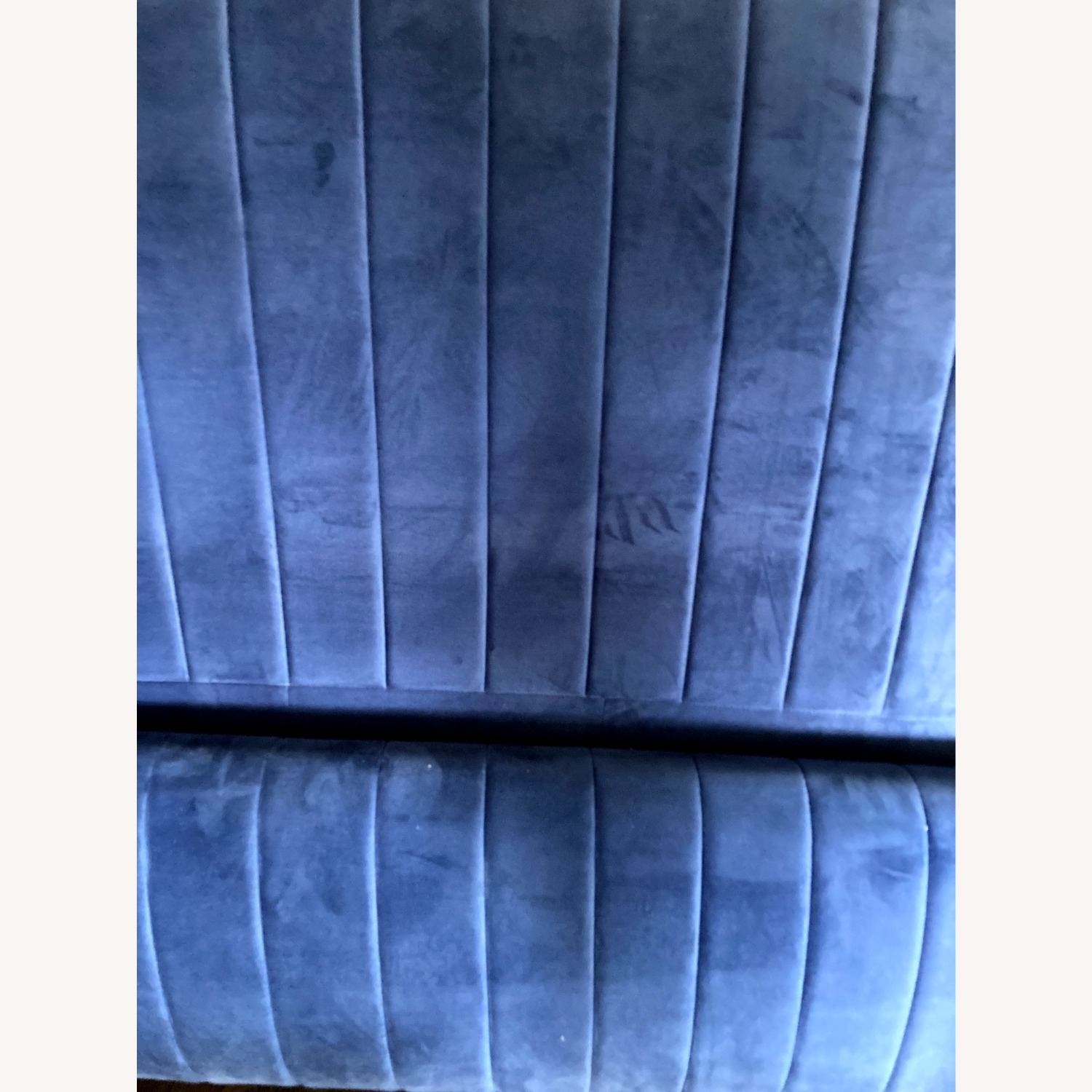 AllModern Blue Velvet Full Bed - image-7