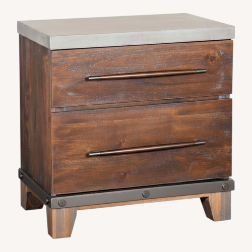 Used Forge Wood Nightstand Left Pic for sale on AptDeco