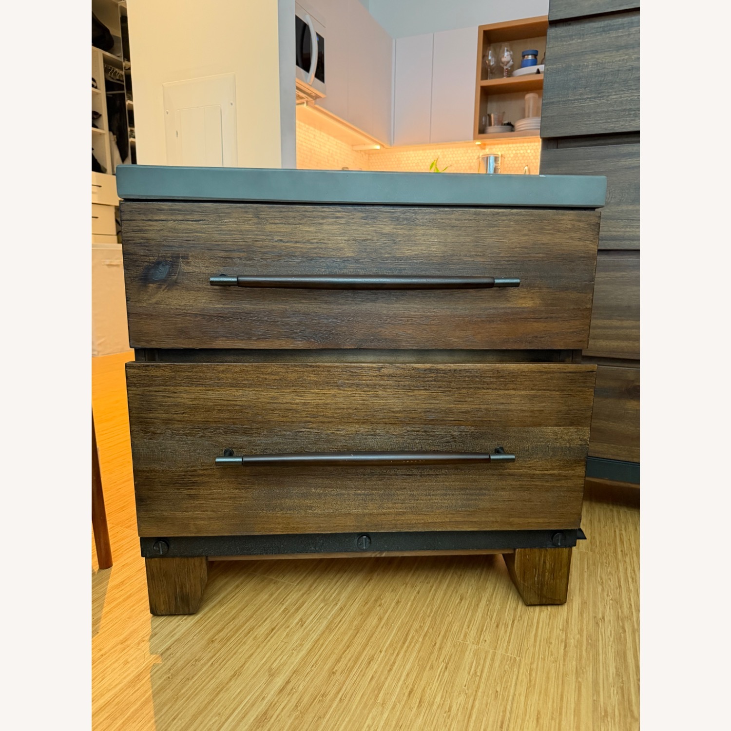 Forge Wood Nightstand Left Pic - image-3