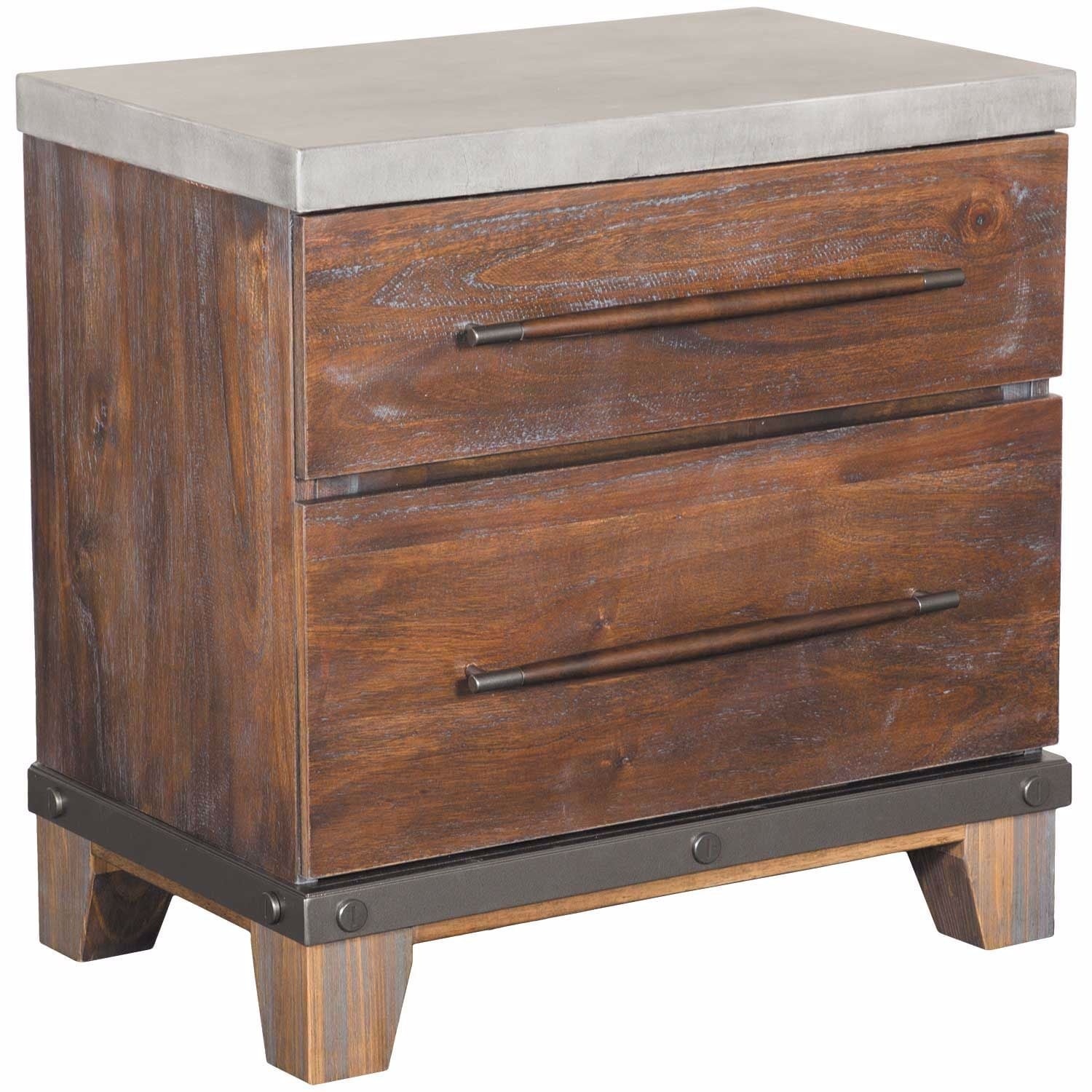 Forge Wood Nightstand Left Pic - image-8
