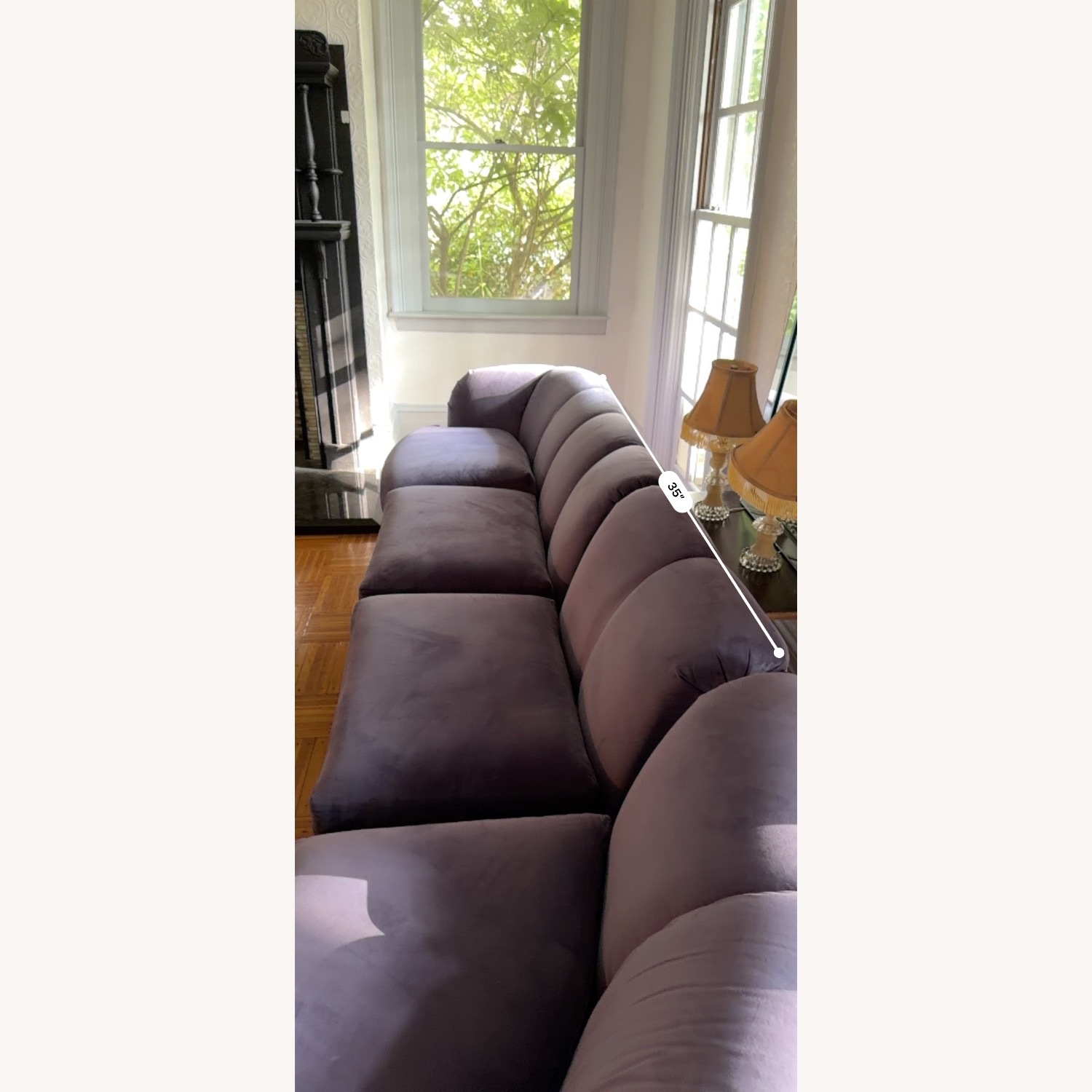 Vintage/Antique Purple 3+ Piece Sectional - image-2
