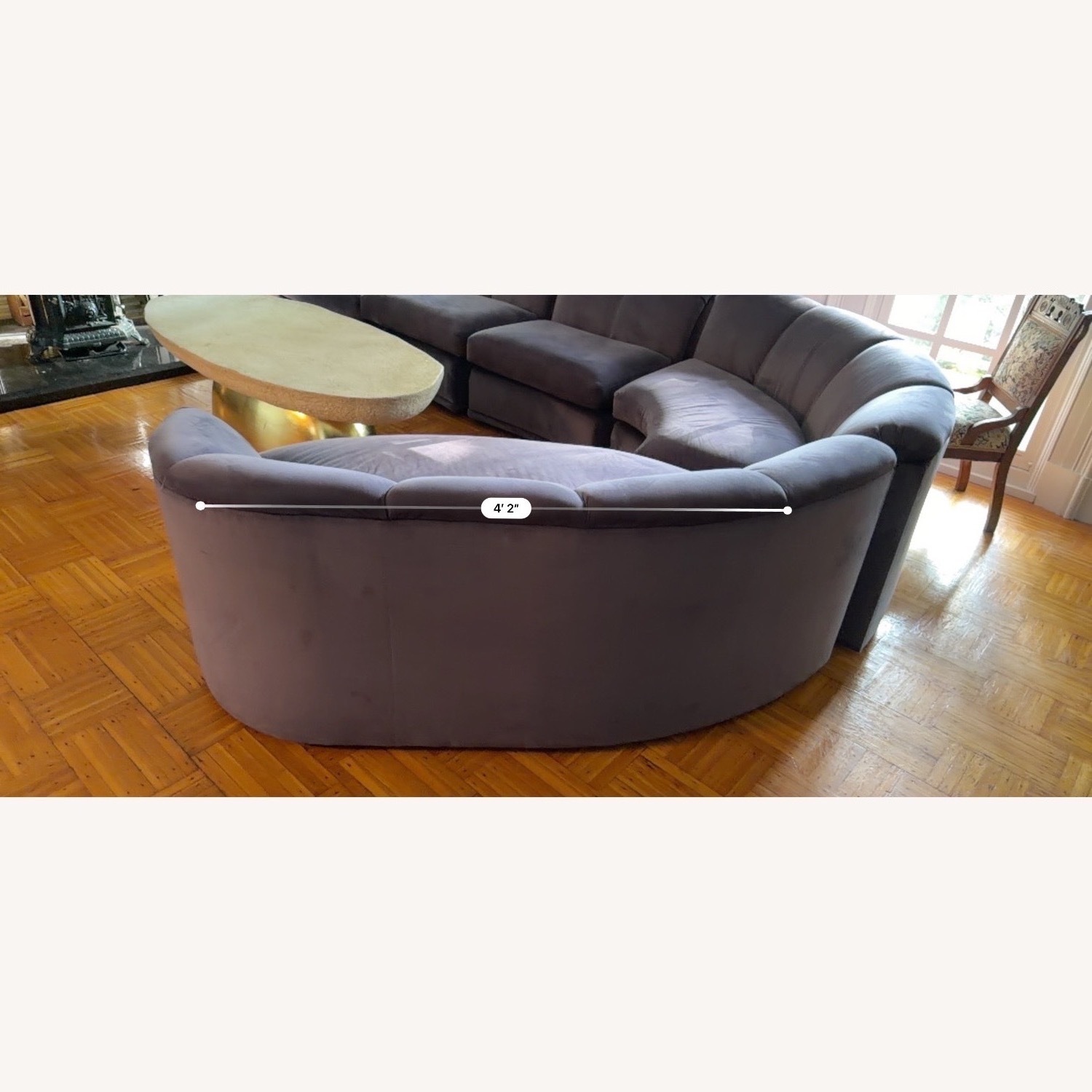 Vintage/Antique Purple 3+ Piece Sectional - image-8