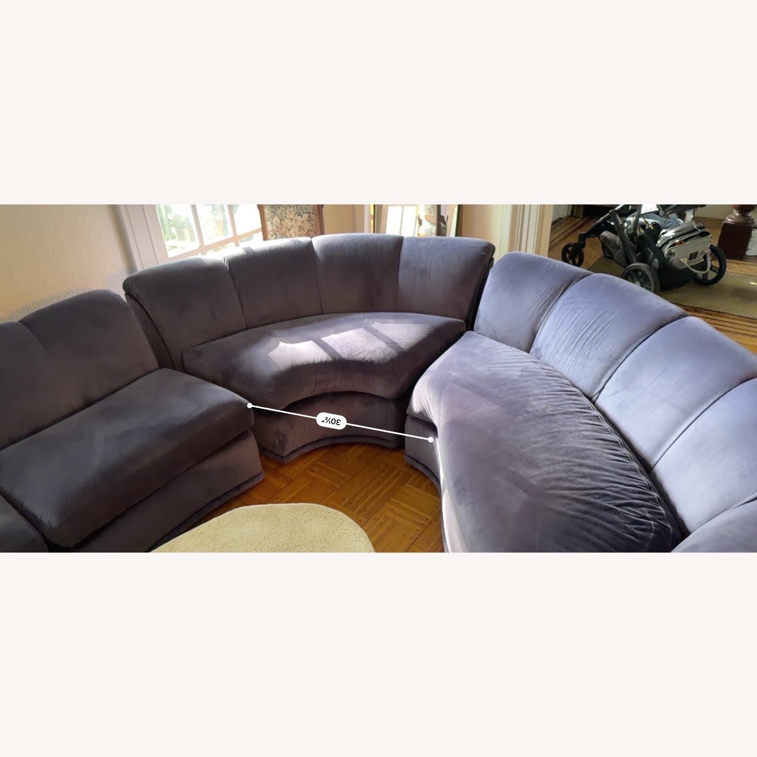 Vintage/Antique Purple 3+ Piece Sectional - image-7