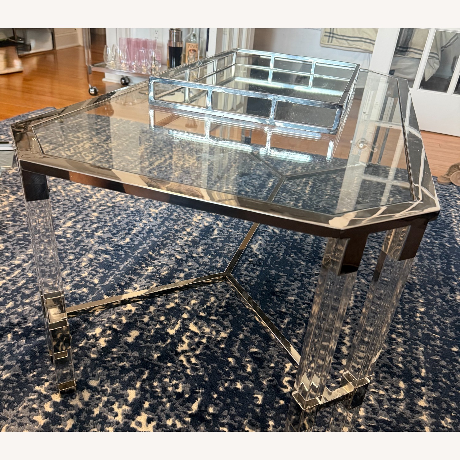 Safavieh Couture Silver Acrylic Coffee Table - image-3