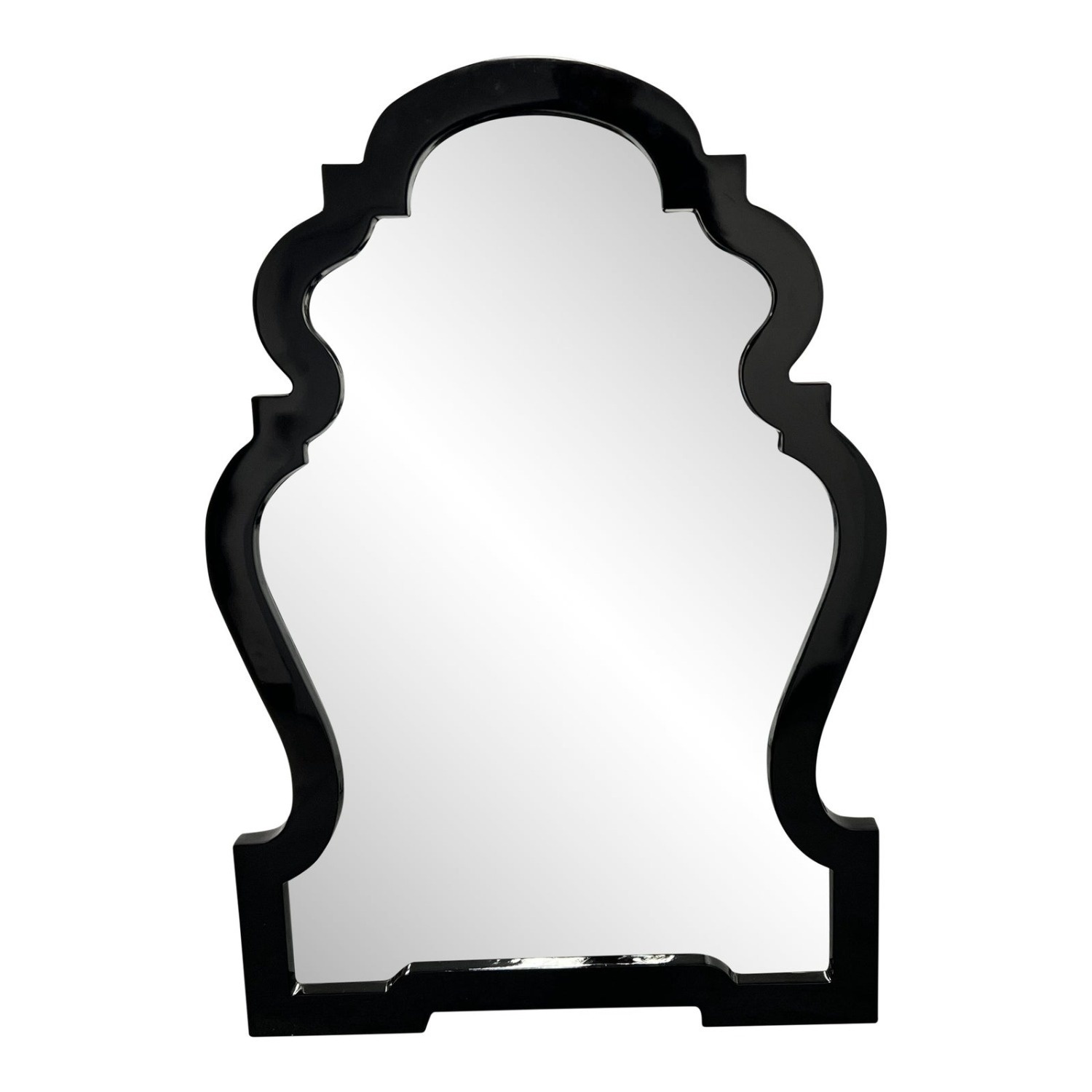Jonathan Adler Black Lacquer Wall Mirror - image-4