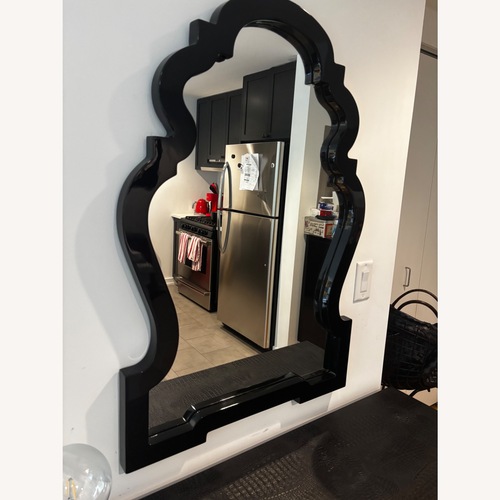 Used Jonathan Adler Black Lacquer Wall Mirror for sale on AptDeco
