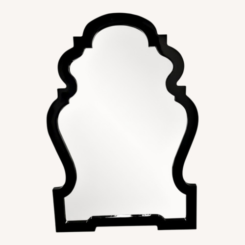 Used Jonathan Adler Black Lacquer Wall Mirror for sale on AptDeco