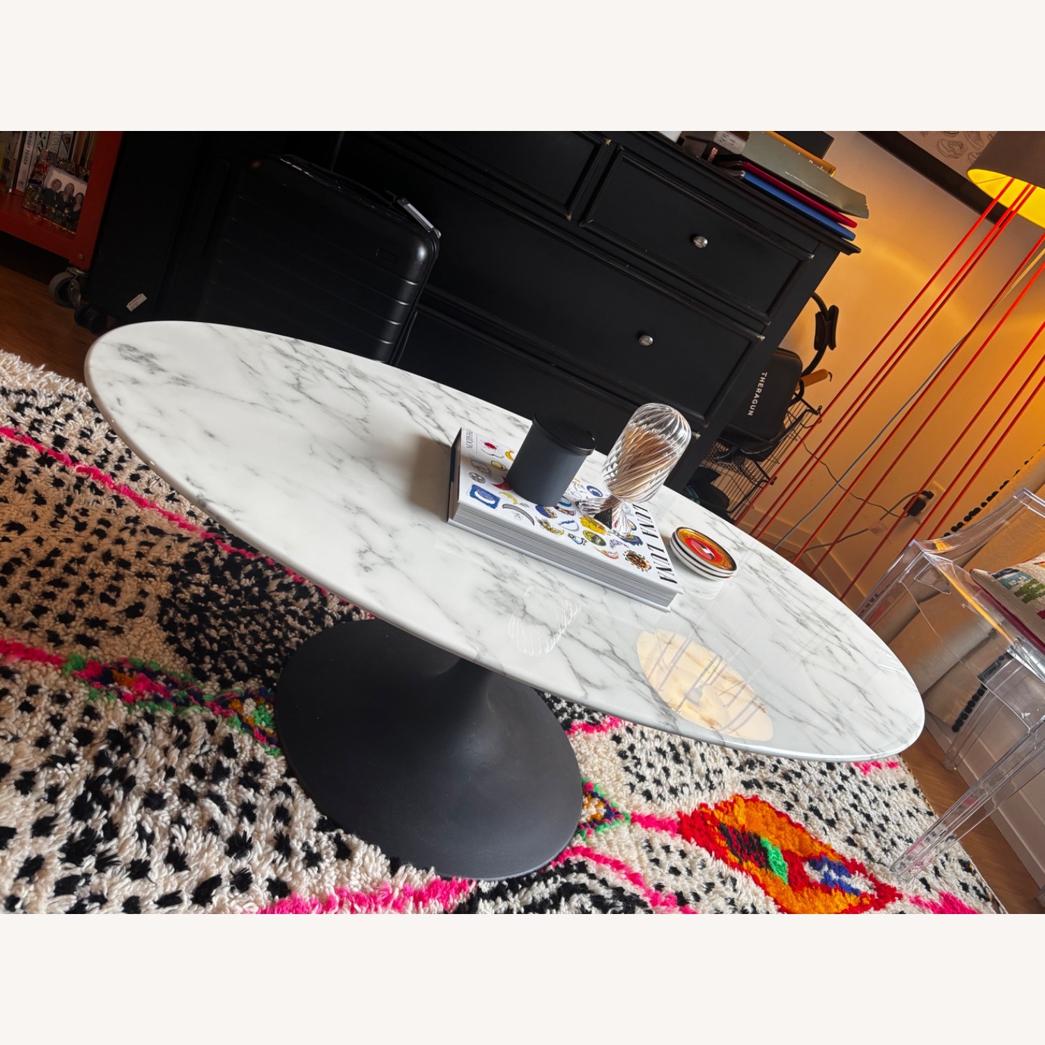 White Marble Coffee Table - image-3