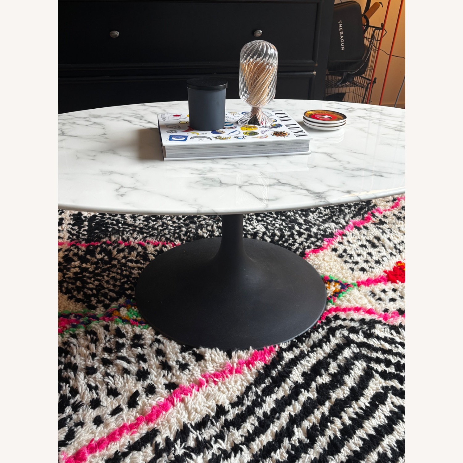 White Marble Coffee Table - image-2
