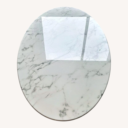 Used White Marble Coffee Table for sale on AptDeco