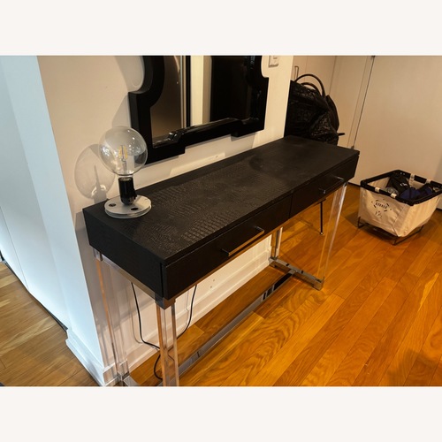 Used Modern Croc Embossed Vanity Table for sale on AptDeco
