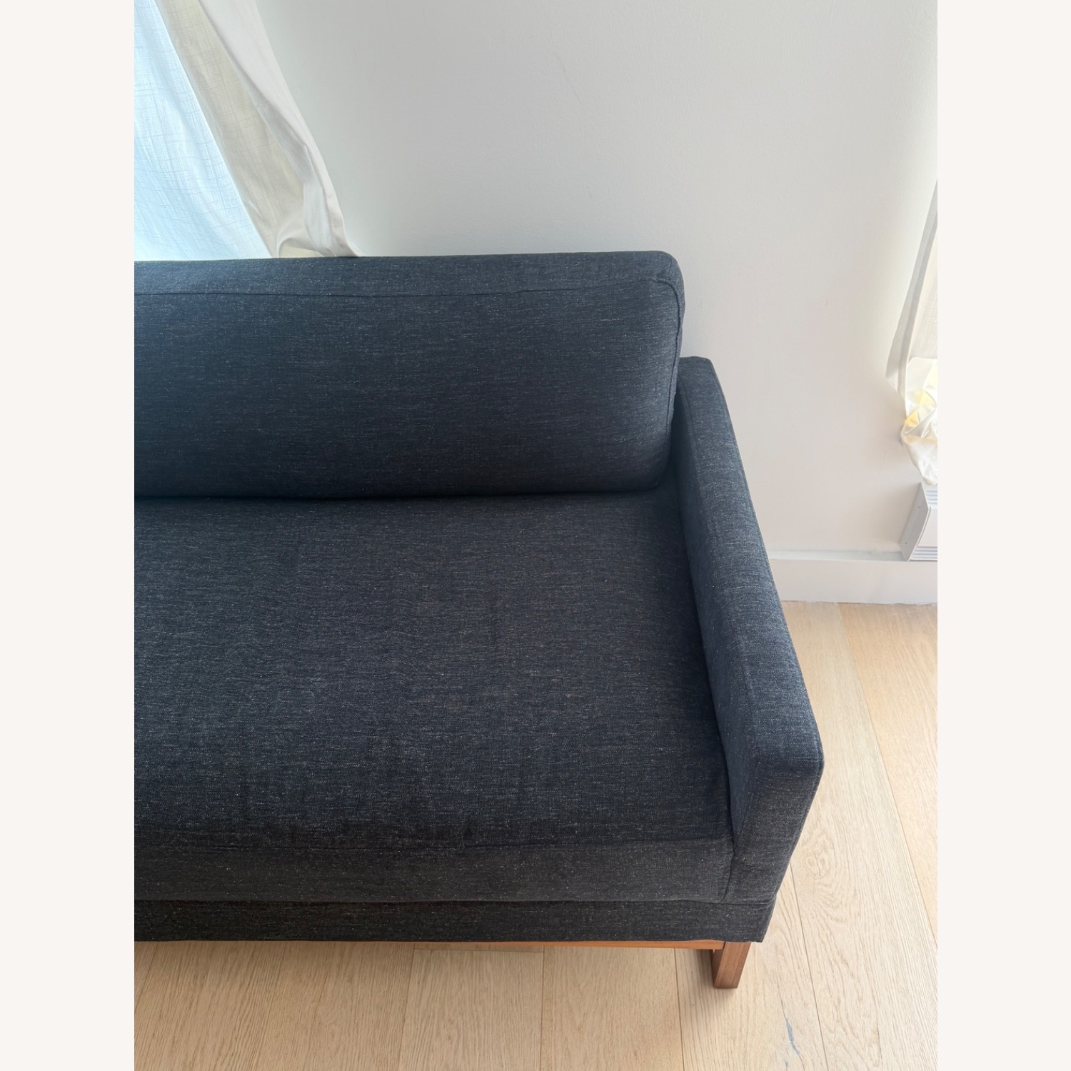 Blu Dot Sleeper Sofa Navy Walnut - image-8