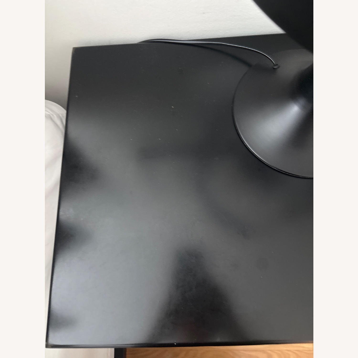 Pottery Barn Black Wood Nightstand - image-3