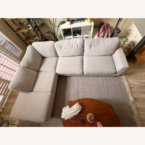 Used Living Spaces Light Gray Chaise Lounge for sale on AptDeco