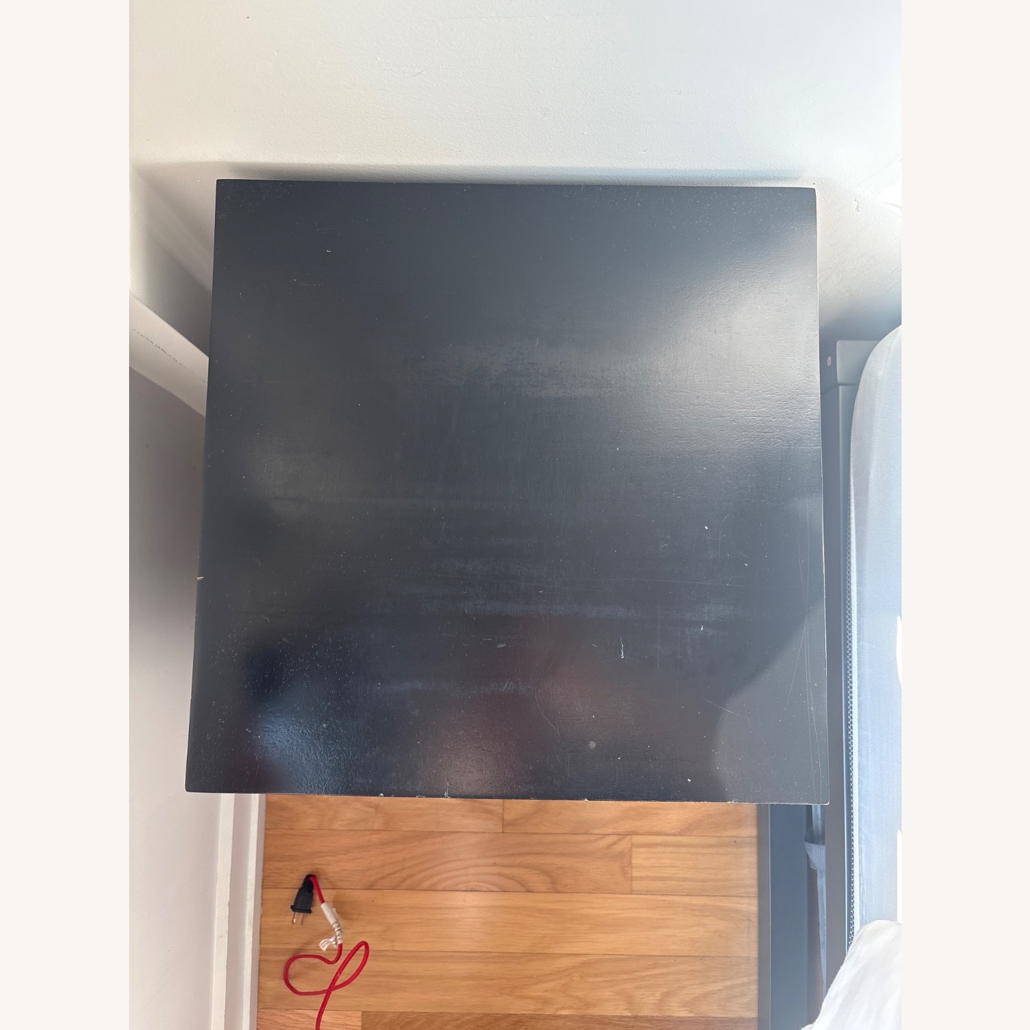 Black Wood Nightstand - image-3