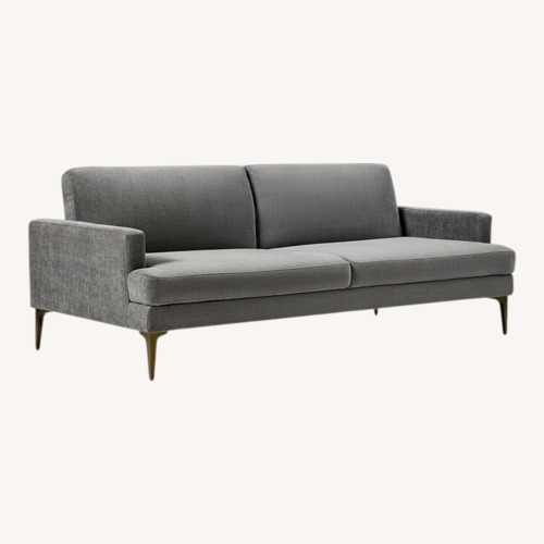 Used West Elm Andes Dark Gray Fabric 3+ Seater Sofa for sale on AptDeco