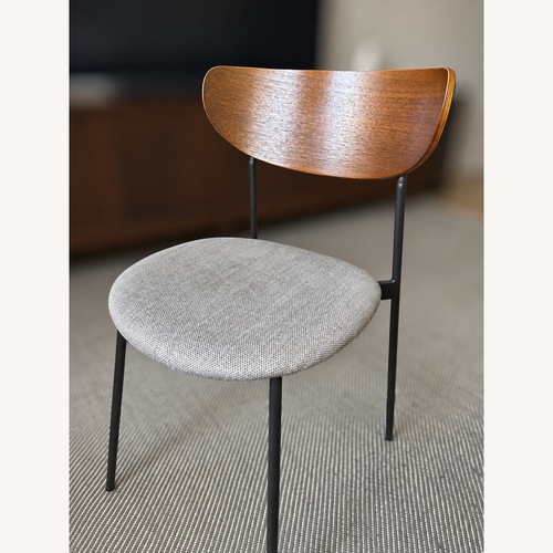 Used West Elm Light Gray Fabric Dining Chairs for sale on AptDeco