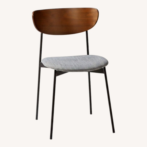Used West Elm Light Gray Fabric Dining Chairs for sale on AptDeco