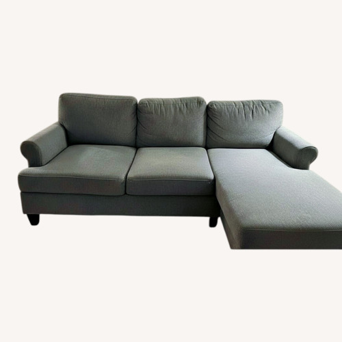 Used Living Spaces Light Gray 3+ Piece Sectional for sale on AptDeco