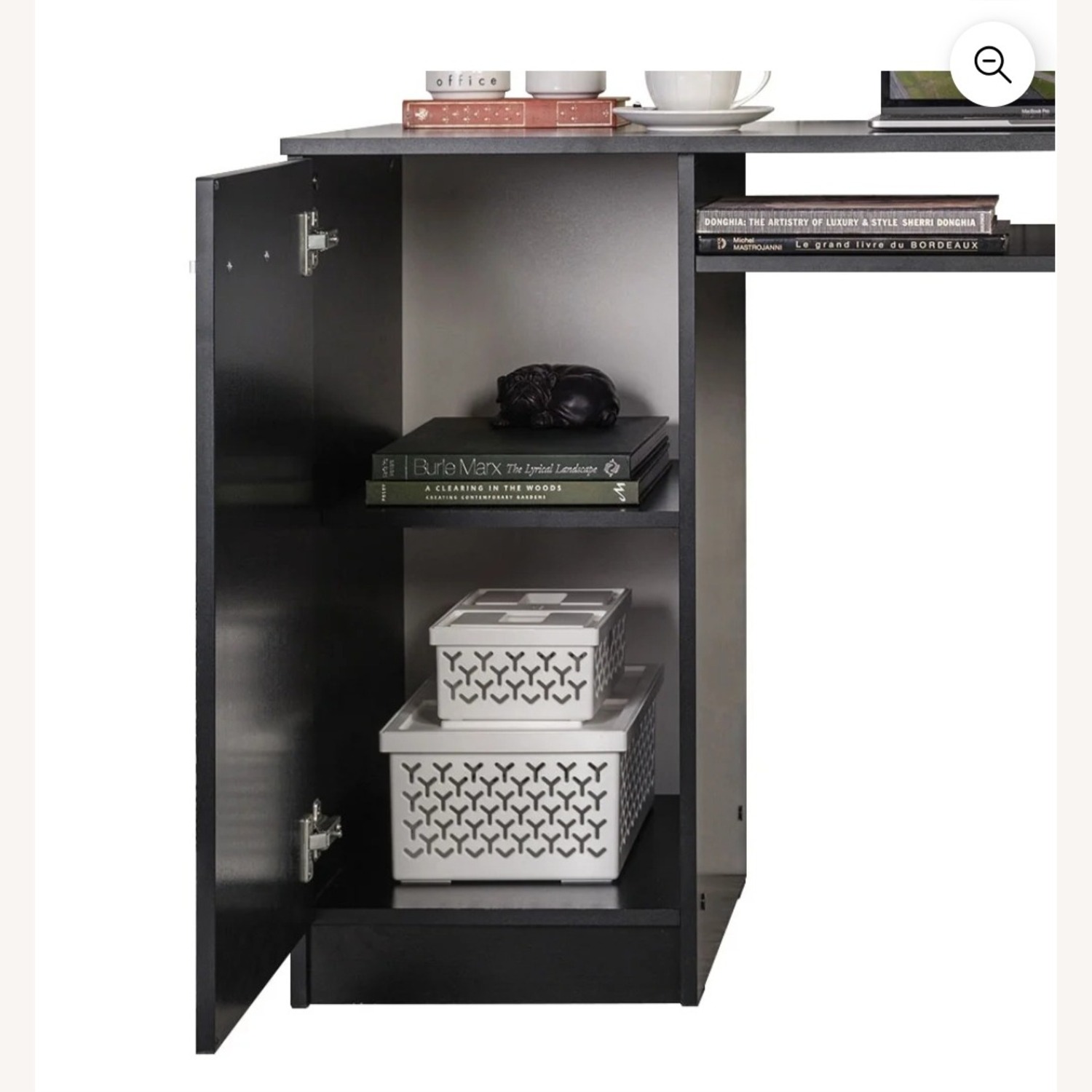 Walmart Black Wood Desk - image-7