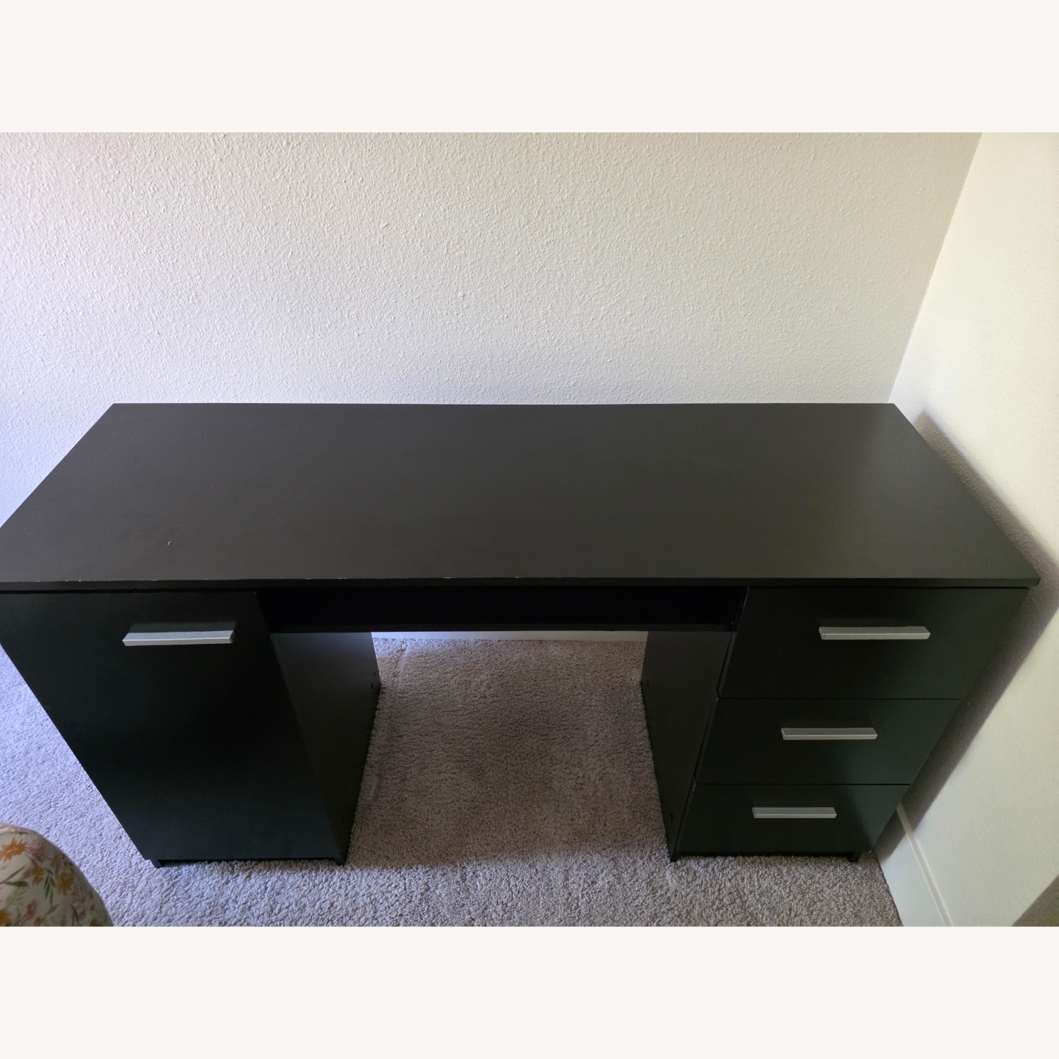 Walmart Black Wood Desk - image-9