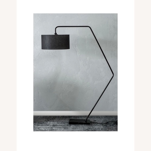Used Ren-Wil Inc Penelin Black Floor Lamp for sale on AptDeco