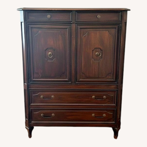 Used Vintage Antique Dark Brown Wood Dresser for sale on AptDeco