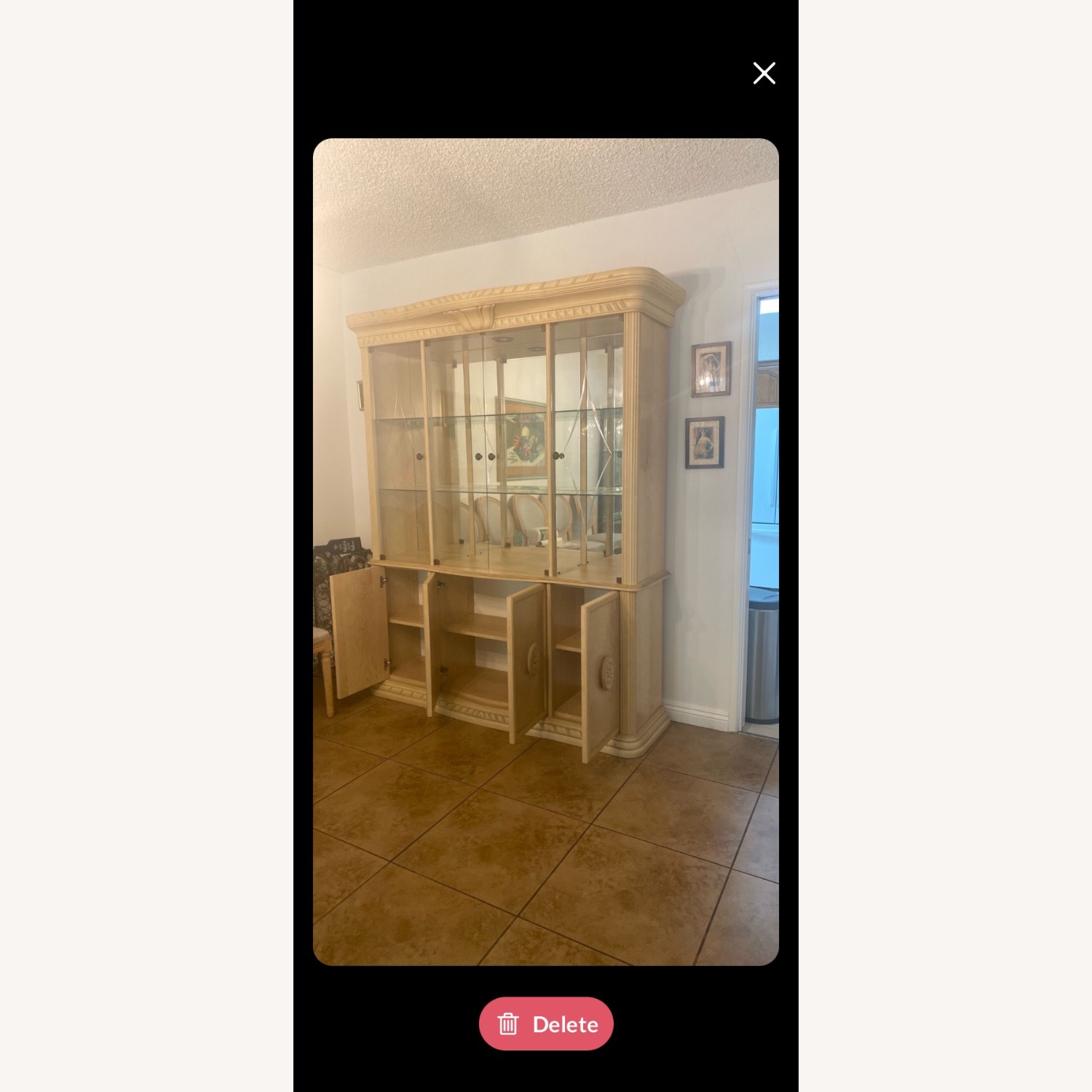 China Glass Cabinet with Large Storage - image-2