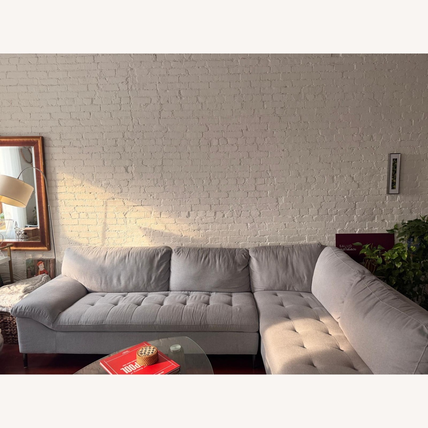 Macy's Torbin 90" 2-Piece Fabric Sectional Sofa - image-1