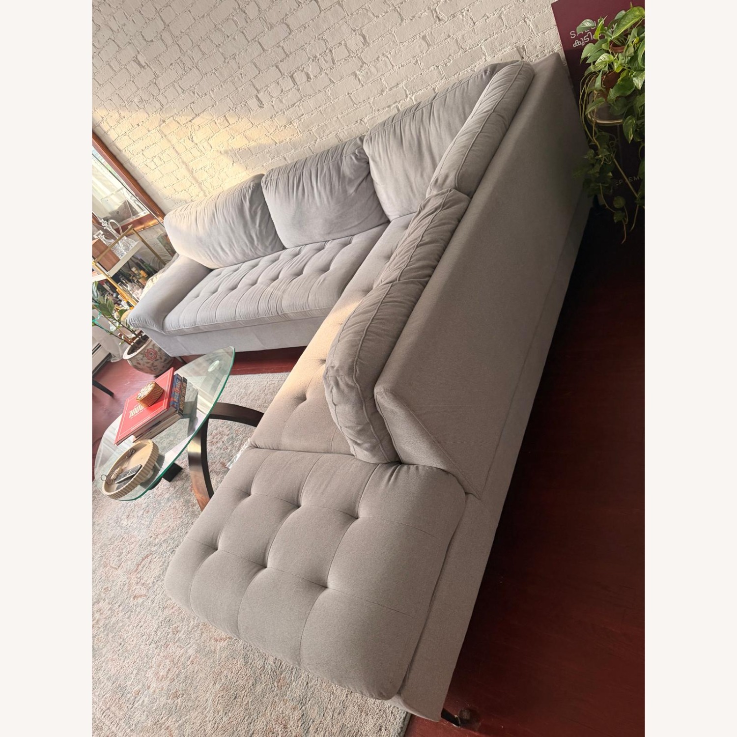 Macy's Torbin 90" 2-Piece Fabric Sectional Sofa - image-4