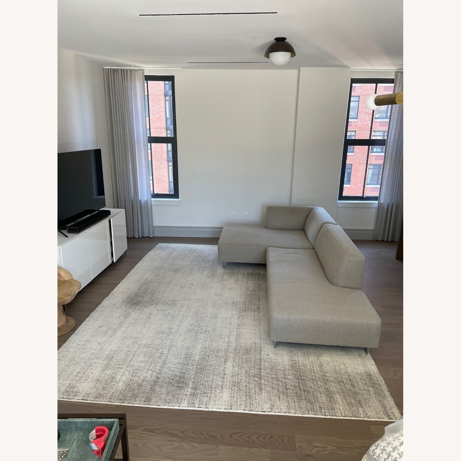 Restoration Hardware Distressed Wool Rug 9'x12' - image-4