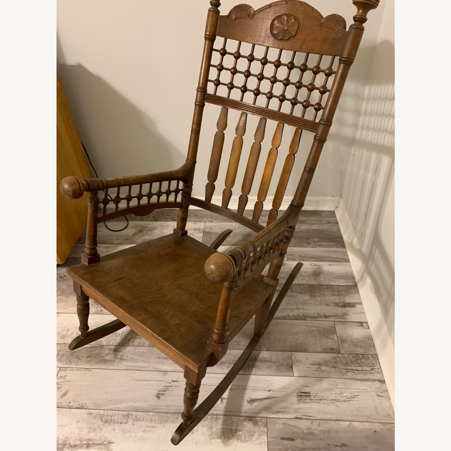 Merklen Bros Antique Ricking Chair - image-1