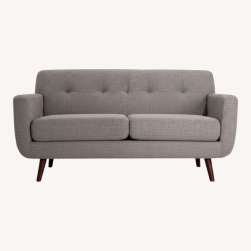 Used Bob's Discount Furniture Light Gray Loveseat for sale on AptDeco