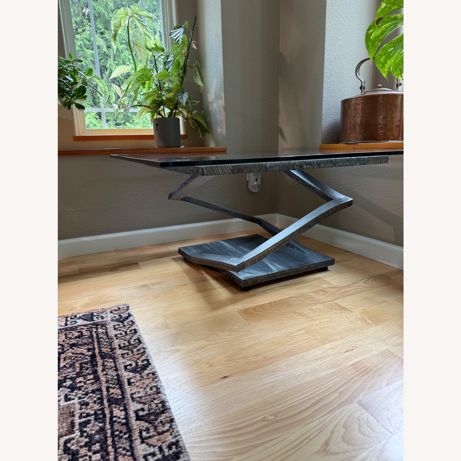 Roche Bobois Silver Metal Side Tables - image-2