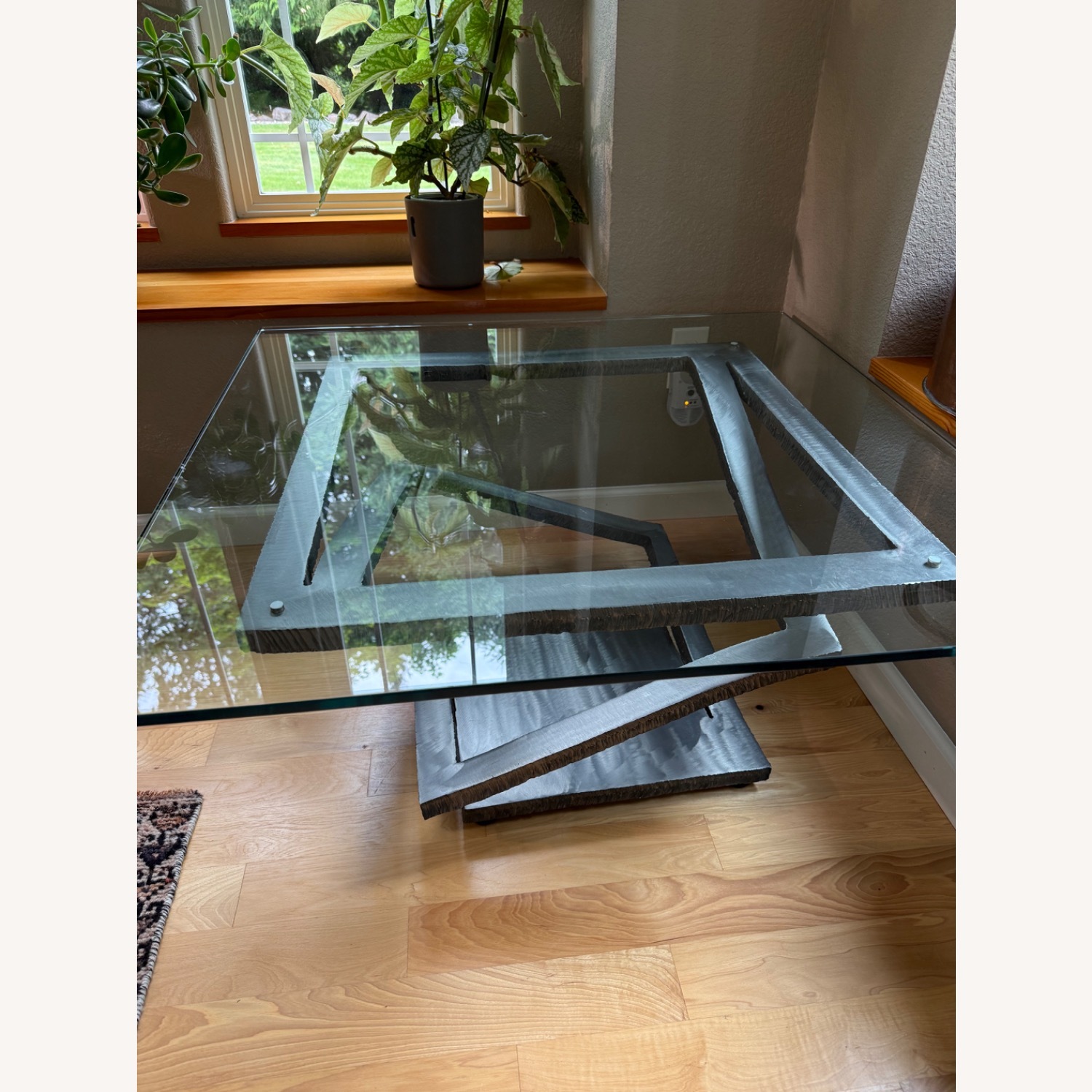 Roche Bobois Silver Metal Side Tables - image-1