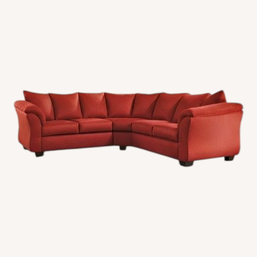Used Ashley Red Sectional for sale on AptDeco