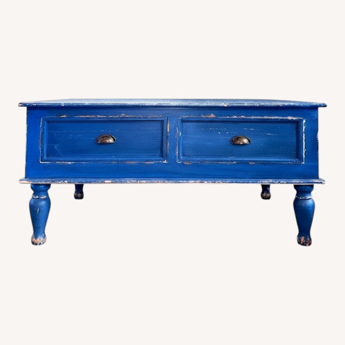 Used Vintage French Coffee Table 4-Drawer for sale on AptDeco