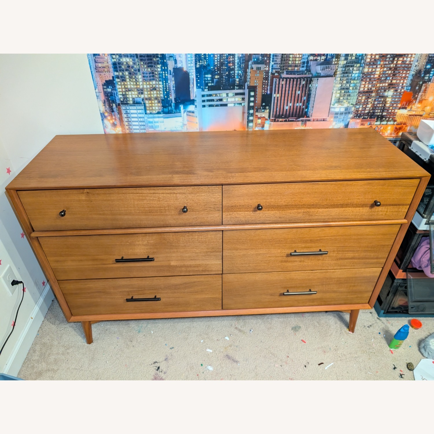 West Elm Kids Mid-Century 6-Drawer Dresser (56") - image-1