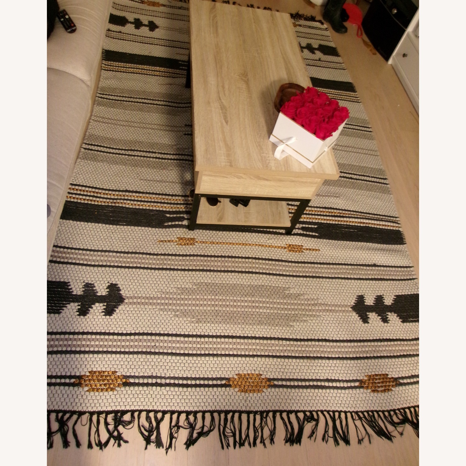 West Elm Fabric Area Rug 5' x 8' - image-3