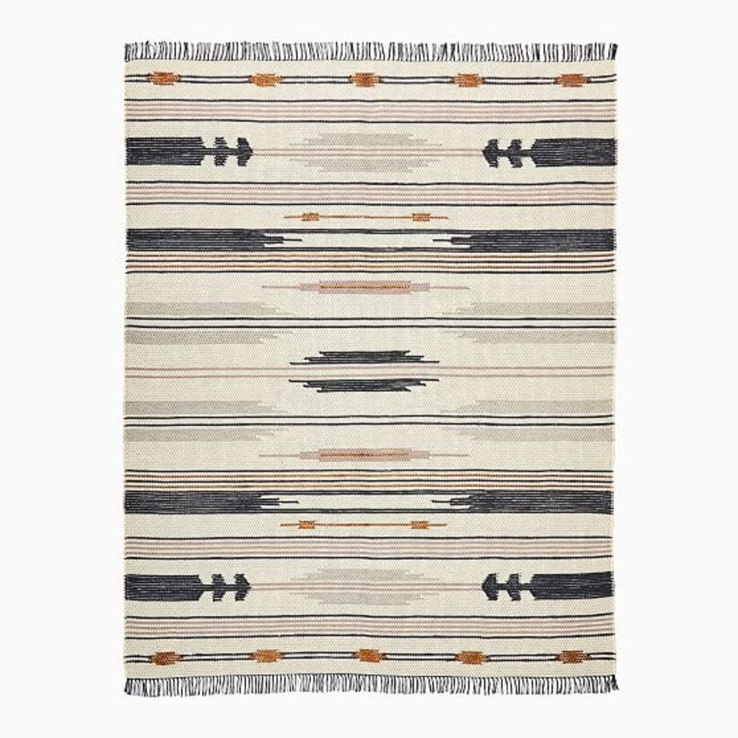 West Elm Fabric Area Rug 5' x 8' - image-1