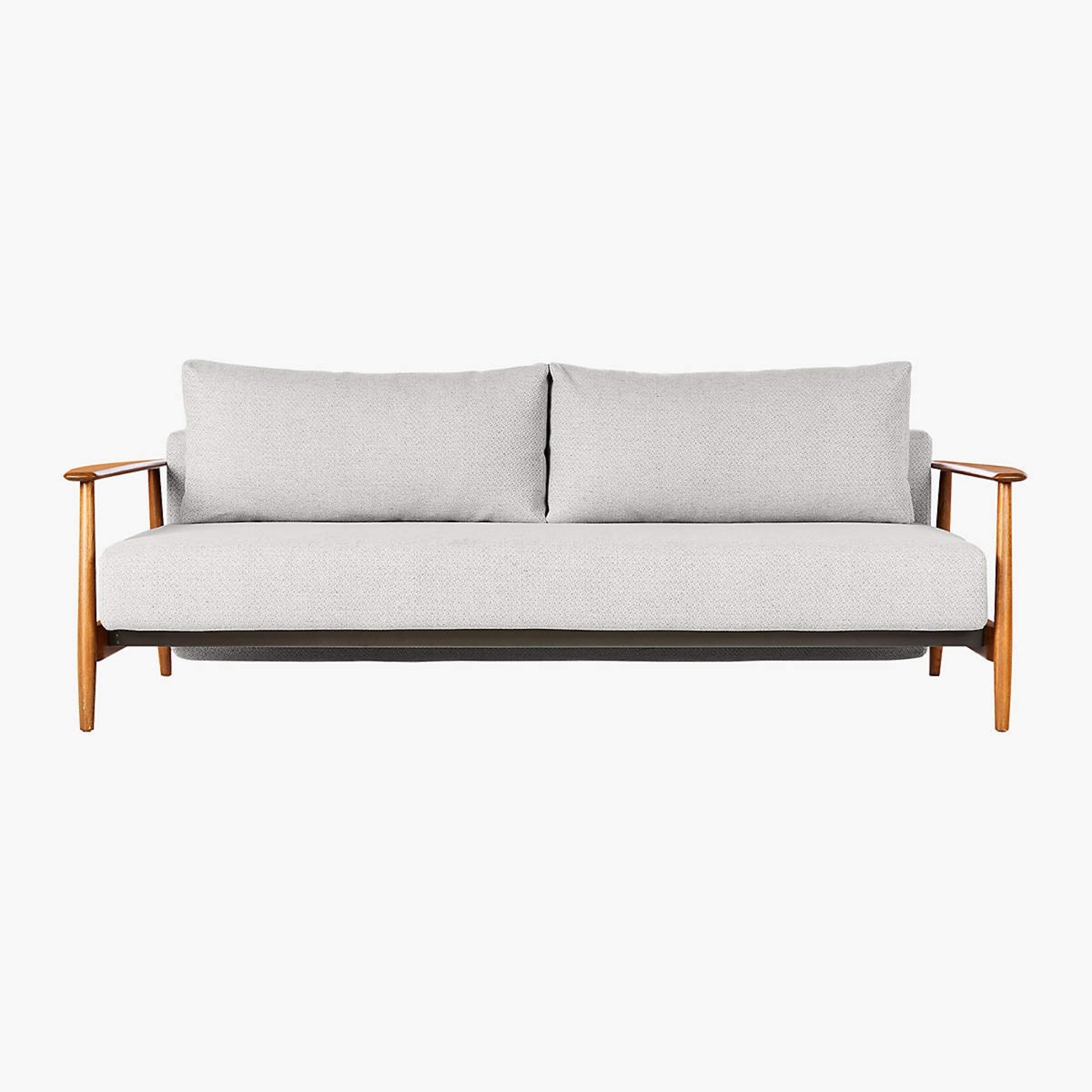 CB2 Una Ivory Boucle 84” Sleeper Sofa - image-1