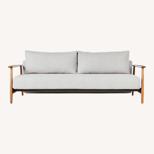 Used CB2 Una Ivory Boucle 84” Sleeper Sofa for sale on AptDeco