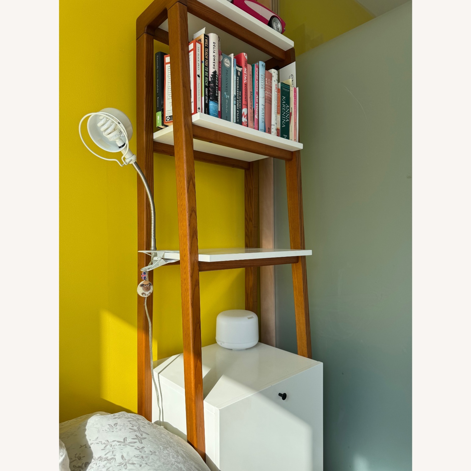 West Elm White Bookcase - image-3